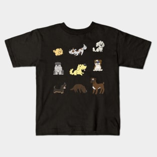 Dog stickers Kids T-Shirt